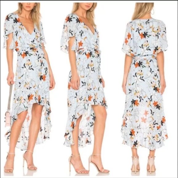 Parker Demi High-Low Silk Dress - Picture 9 of 10